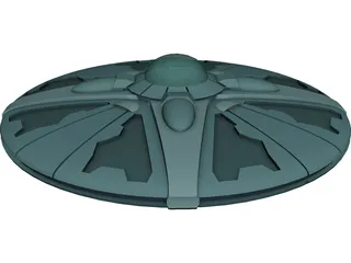 UFO Invader 3D Model