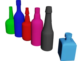 Bottles 3D Model