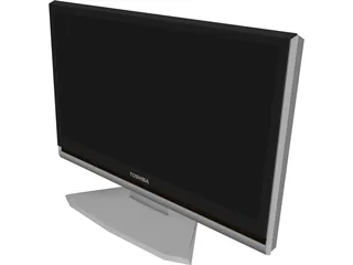 TV Toshiba Regza Z1000 3D Model