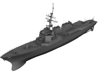 DDG-81 Winston Churchill 3D Model