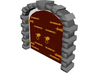 Archway Door 3D Model