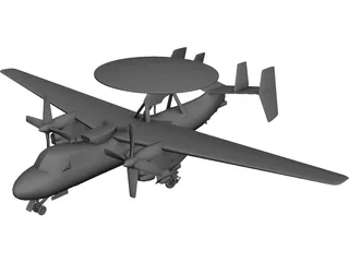 Grumman E-2C Hawkeye 3D Model