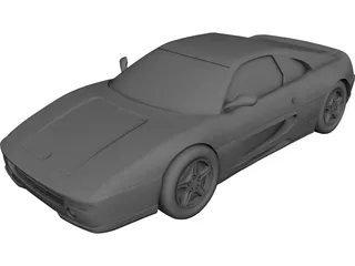 Ferrari F355 Coupe (1995) 3D Model 3D Preview