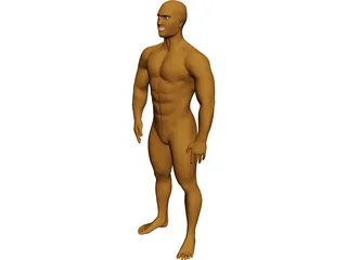 Muscle Man 3D Model