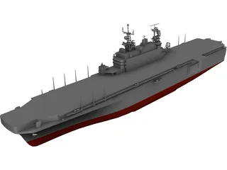 LHA-2 Saipan 3D Model 3D Preview