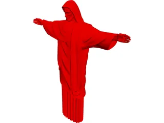 Christ Statue in Rio 3D Model