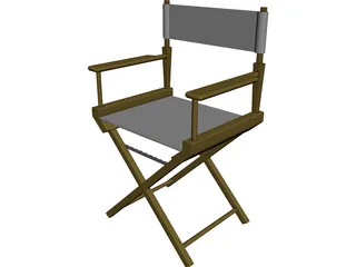 Chair Directors 3D Model 3D Preview