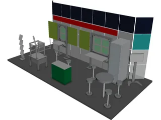 Trade Show Booth  3D Model