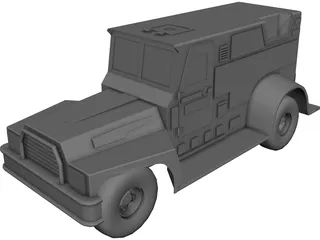 Armored Truck 3D Model