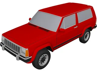 Jeep Cherokee (1994) 3D Model 3D Preview