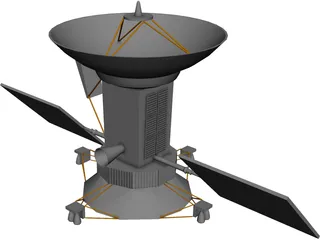 Magellan Satellite 3D Model