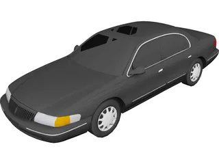 Lincoln Continental (1997) 3D Model