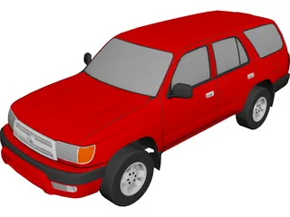 Toyota 4Runner (1999) 3D Model 3D Preview