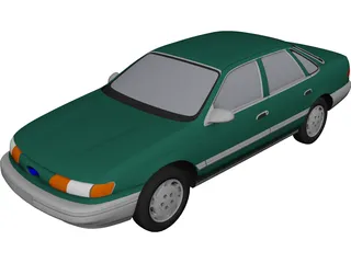 Ford Taurus (1994) 3D Model 3D Preview