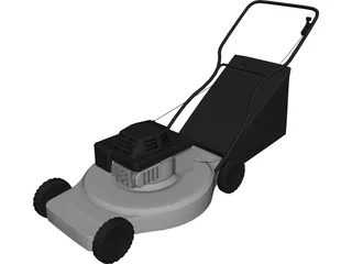Lawn Mower 3D Model 3D Preview