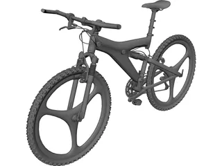 Bike Mountain 3D Model 3D Preview