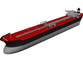 Oil Tanker 3D Model