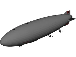 Hindenburg Blimp 3D Model