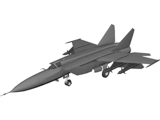 MiG-25 3D Model