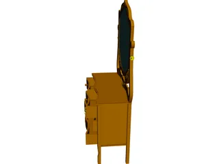 Dresser with Mirror 3D Model