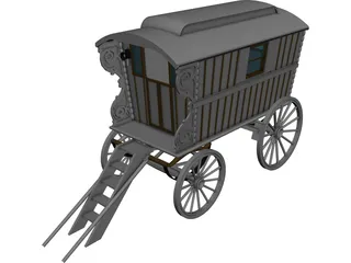 Gipsy Coach 3D Model