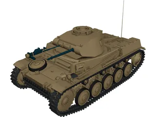 Panzer II 3D Model