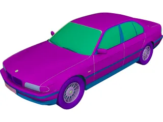 BMW 750i (1995) 3D Model