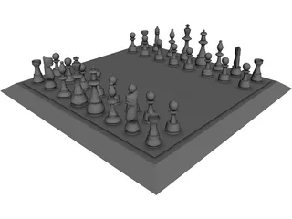 Chessboard 3D Model