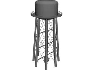 Water Tower 3D Model