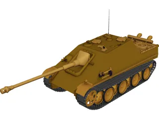 J Panther Tank 3D Model