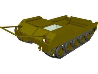 M454 Pershing Missile Carrier 3D Model