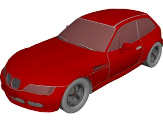 BMW Z3 Coupe (2001) 3D Model 3D Preview