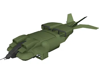 Drop Ship 3D Model 3D Preview