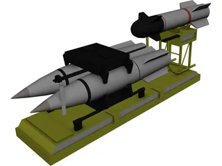 Missile 3D Model