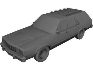 Ford Fairmont Wagon (1979) 3D Model
