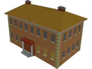 Mansion Georgian 3D Model