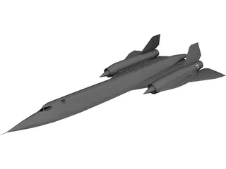 Lockheed SR-71 Blackbird 3D Model