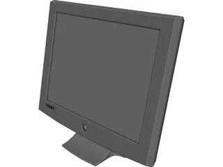 Monitor Computer Flat Screen 3D Model 3D Preview
