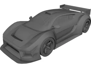 Saleen S5S Raptor LM Concept (2010) 3D Model