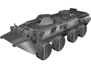 BTR-80 3D Model