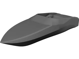 Baja 252 Boss Large Boat CAD 3D Model