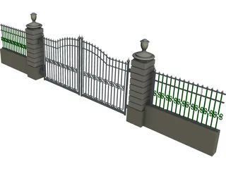 Gate CAD 3D Model