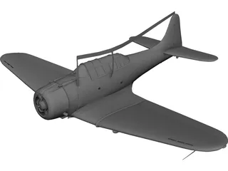 Dauntless Dive Bomber D 3D Model