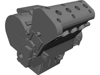 Yamaha R6 Engine (2003) CAD 3D Model