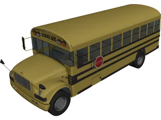 School Bus 3D Model