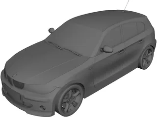 BMW 120i 3D Model 3D Preview