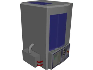 Torno CNC CAD 3D Model