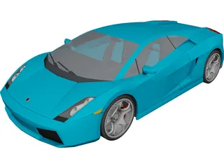 Lamborghini Gallardo (2008) 3D Model