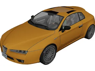 Alfa Romeo Brera 3D Model