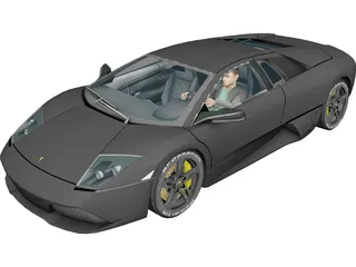 Lamborghini Murcielago LP640 3D Model 3D Preview
